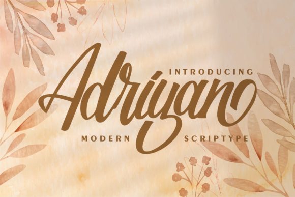 Adriyan: A Script Font for Elegant Branding
