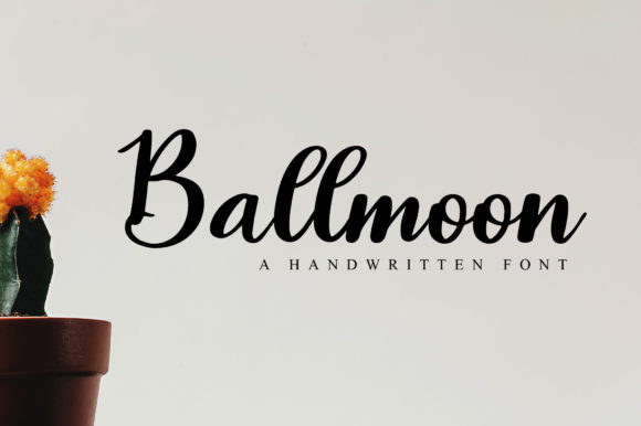 Ballmoon: A Refined Script Font for Digital Design