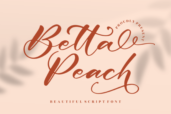 Betta Peach: A Script Font for Editorial Warmth