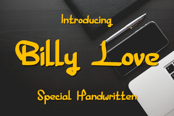 Billy Love: A Playful Script Font for Editors