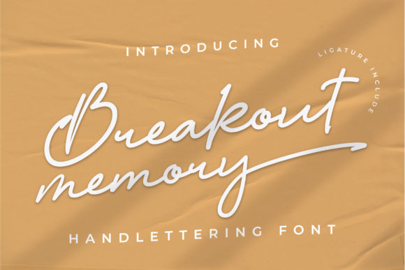 Breakout Memory: A Delicate Script Font for Modern Branding