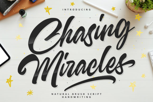 Chasing Miracles: A Handwritten Font for Editorial Design