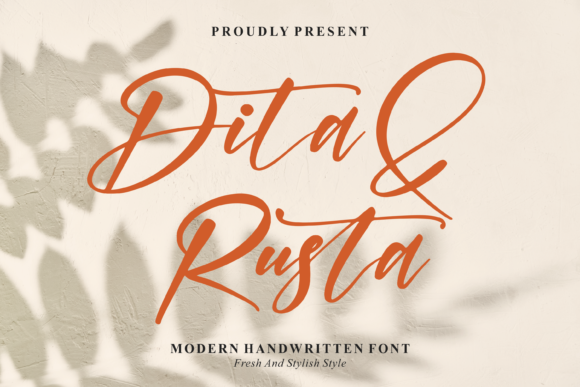 Dita Rusta: A Handwritten Font for Editorial Charm