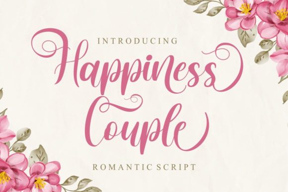Happiness Couple: A Script Font Review for Brand Designers