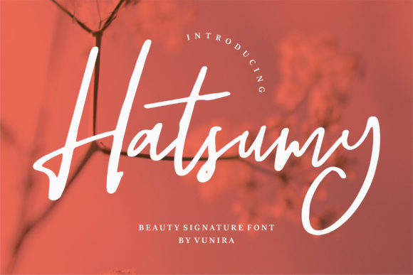 Hatsumy: A Chic Script Font for Editorial Design