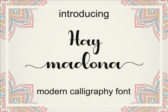 Hey Madona: A Handwritten Font for Editorial Design