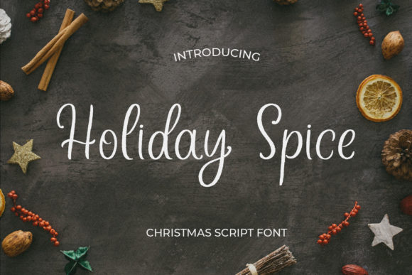 Holiday Spice Font for Warm Brand Identity