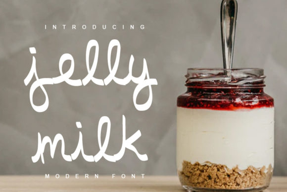 Jelly Milk: A Playful Script Font for Branding
