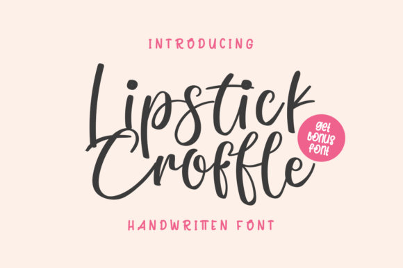 Lipstick Croffle Font: A Designer’s Branding Story