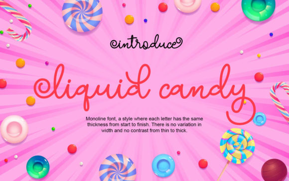 Liquid Candy: A Refined Script Font for Editorial Design