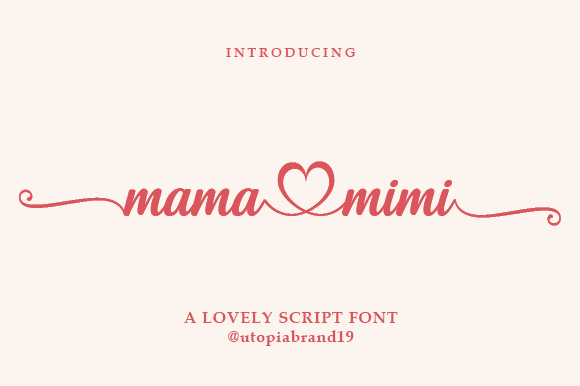 Mama Mimi: A Playful Script Font for Editorial Design