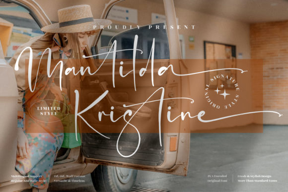 Mantilda Kristine: A Playful Script Font for Branding