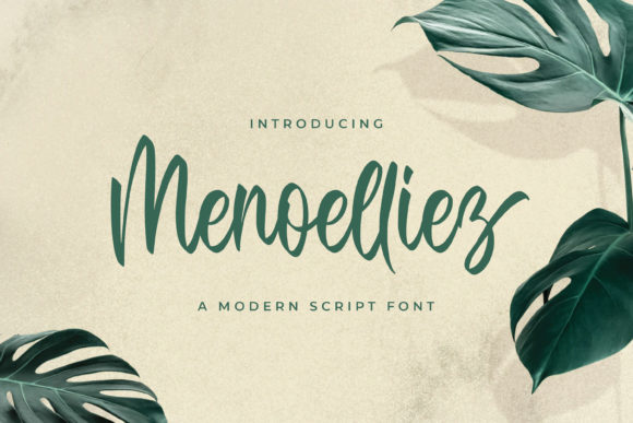 Menoelliez: A Playful Script Font for Editorial Design