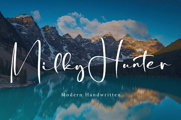 Milky Hunter: A Script Font for Polished Branding