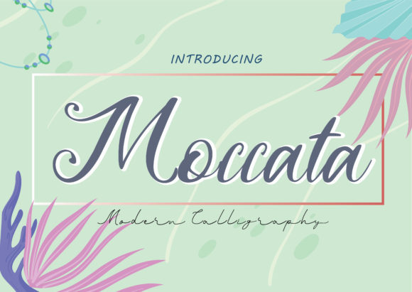 Moccata: A Playful Script Font for Makers