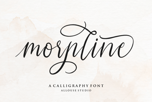 Morpline Font: Elegant Script for Makers