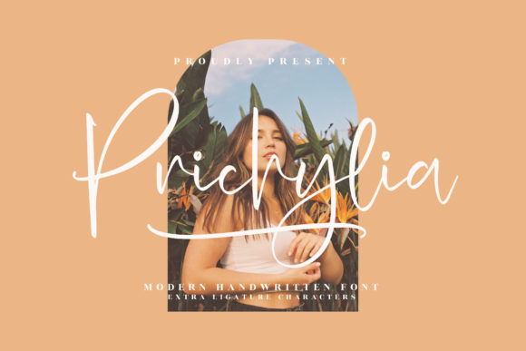 Prichylia: A Playful Script Font for Social Campaigns