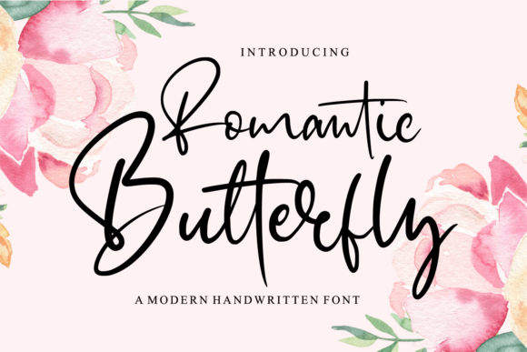 Romantic Butterfly: A Playful Script Font for Crafters