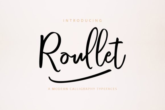 Roullet Font: Elegant Script for Crafters