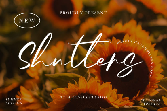 Shutters: An Elegant Script Font for Editorial Design