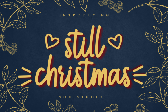 Still Christmas: A Script Font for Editorial Charm