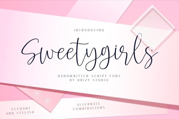 Sweetygirls: A Delicate Script Font for Makers