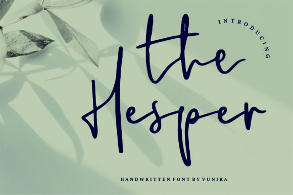 The Hesper: A Premium Script Font for Web Design