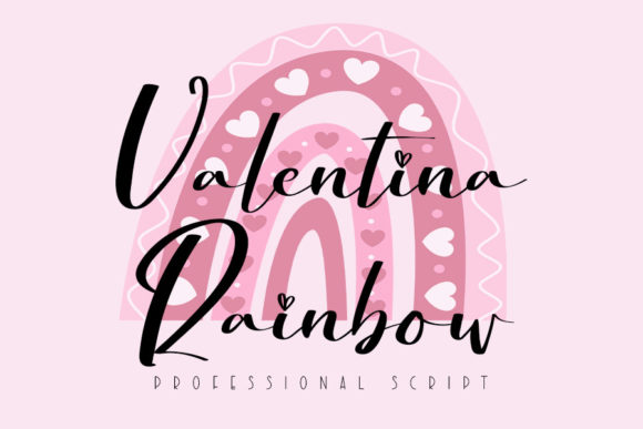 Valentina Rainbow: A Script Font for Bold Campaigns