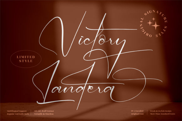 Victory Landera Font for Elegant Web Design