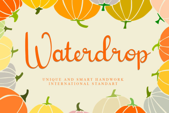 Waterdrop Font: A Playful Script for Digital Design